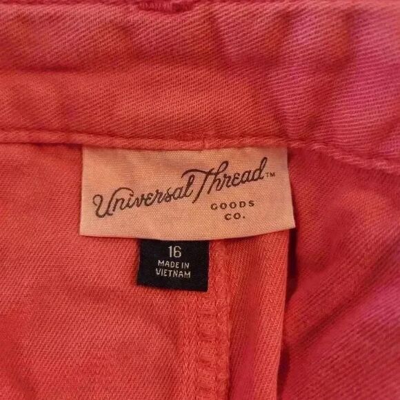 Universal Thread Women's Watermelon Cotton Utility Shorts NEW - Picture 8 of 10